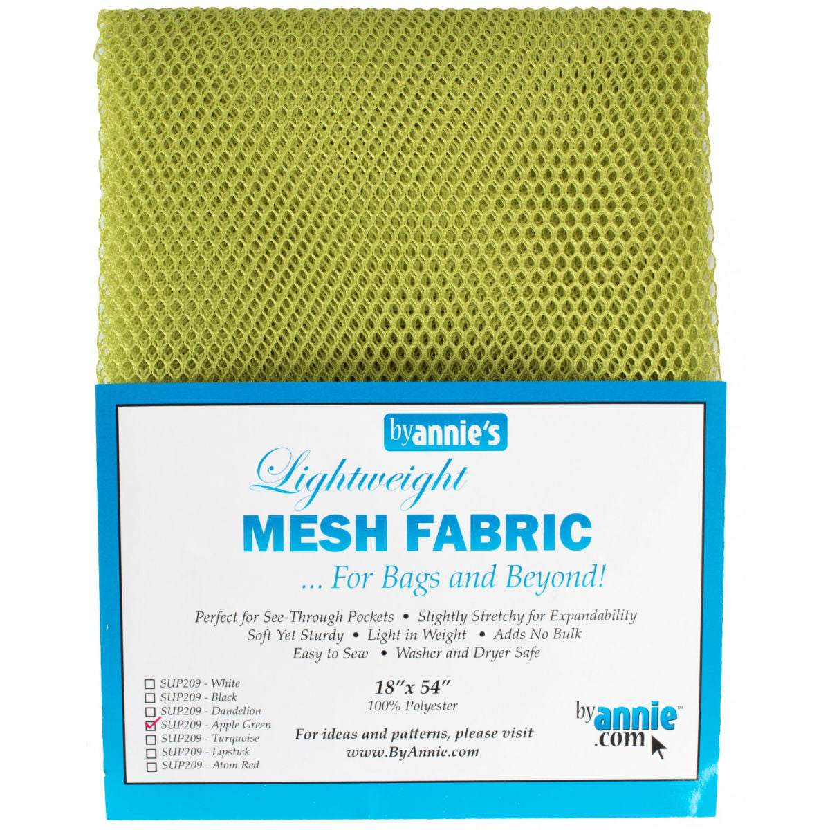 Mesh Fabric 18 x 54 apple green