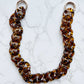 Acrylic tortoise shell bag chain