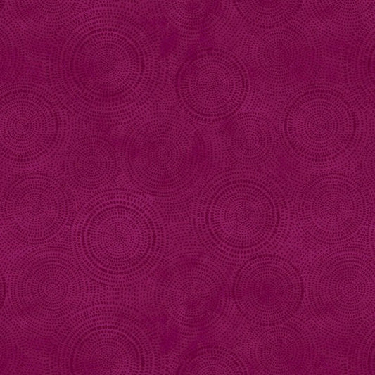 Magenta fabric with circular pattern