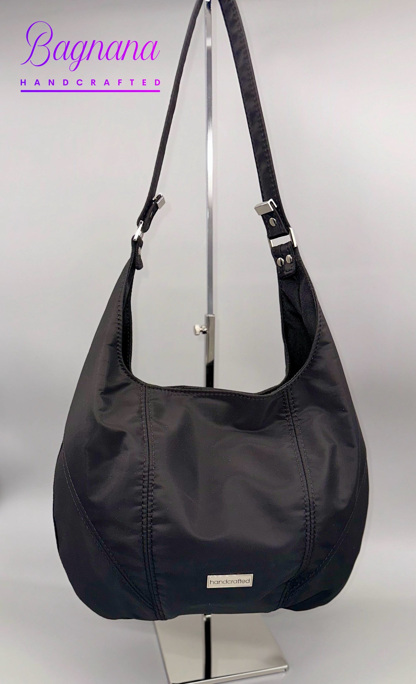 Bagnana handcrafted black shoulder bag