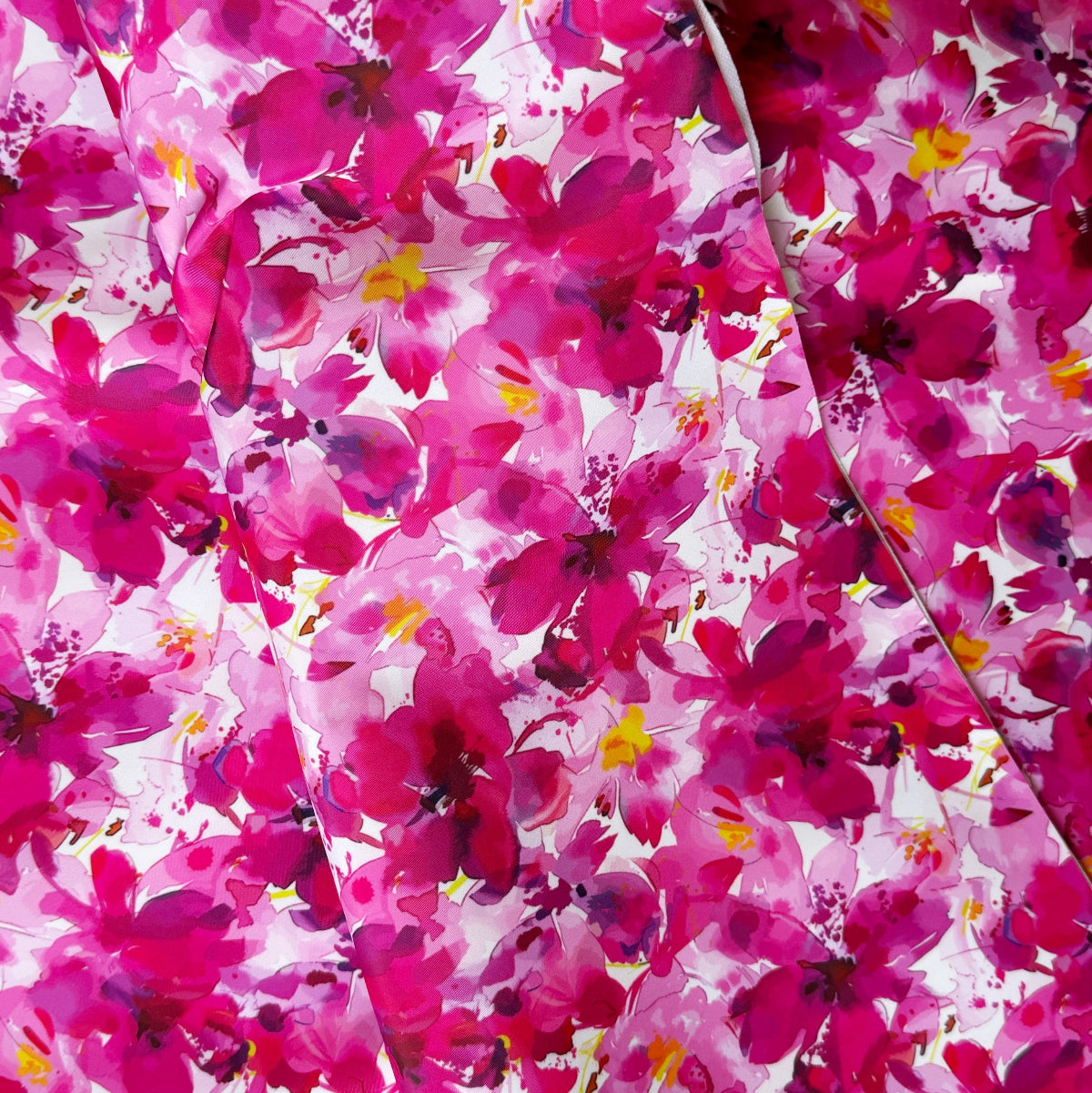 Close-up of pink floral pattern