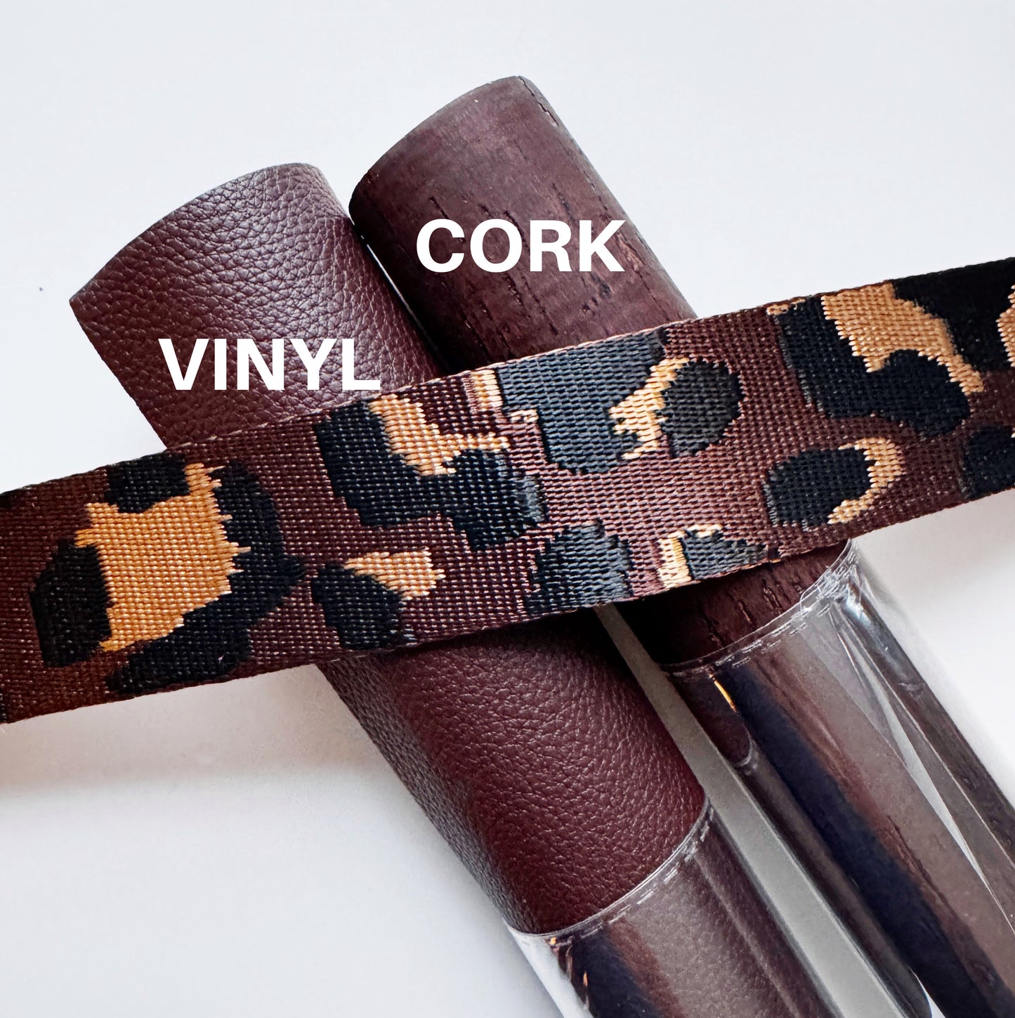 Pick Cork OR Vinyl with 3 yds webbing