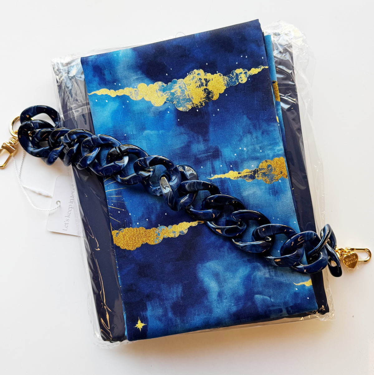 Midnight Bag-Making Bundle | Fabric, Bonded Nylon & Acrylic Chain
