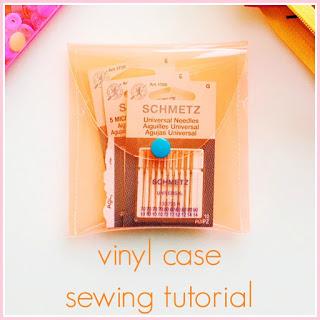 Clear vinyl needle keeper case with Schmetz needles