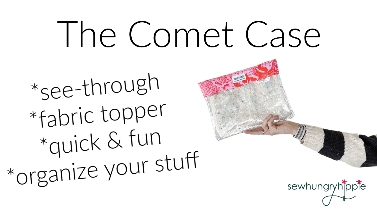 see-through organizer with fabric topper