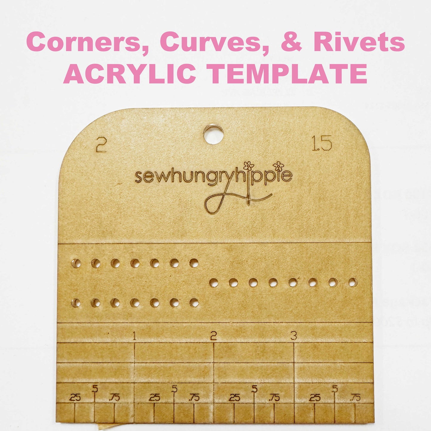 Corners Curves & Rivets template
