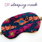 DIY sleeping mask craft