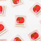 Tomato Pincushion Handmade Large Woven Sewing Labels