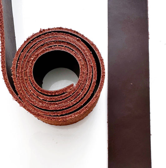 bag strap leather dark brown
