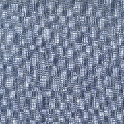 Brussels Washer Linen blend Denim per yard