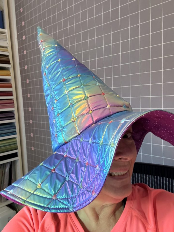 Quilted Witchy Hat pattern pieces