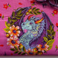 close up of tula pink fabric