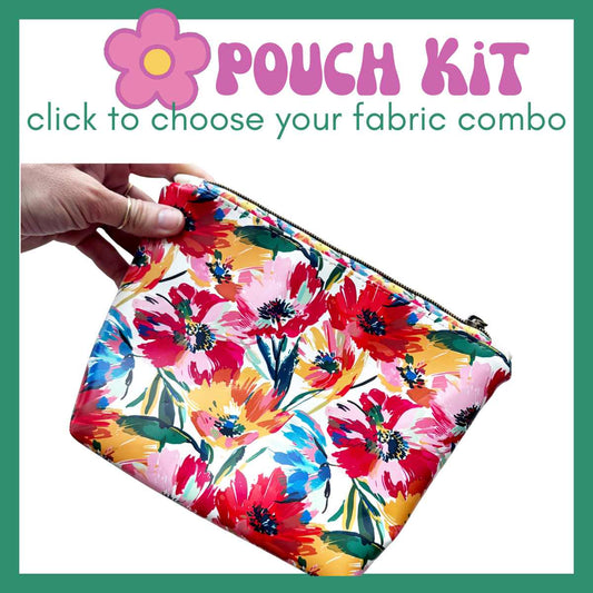Easy Zipper Case Kit Floral Vinyl