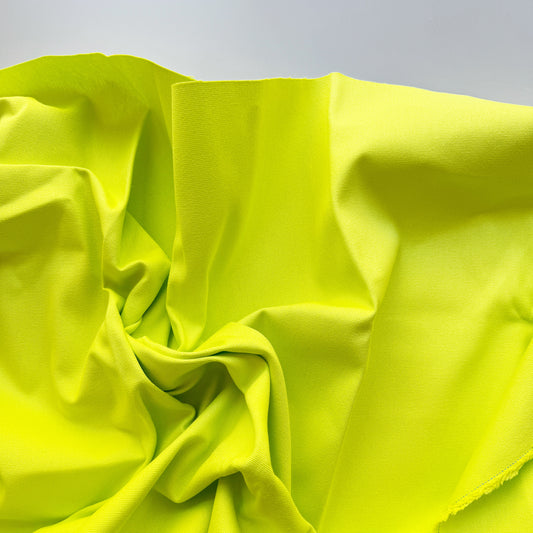 Neon yellow fabric sample