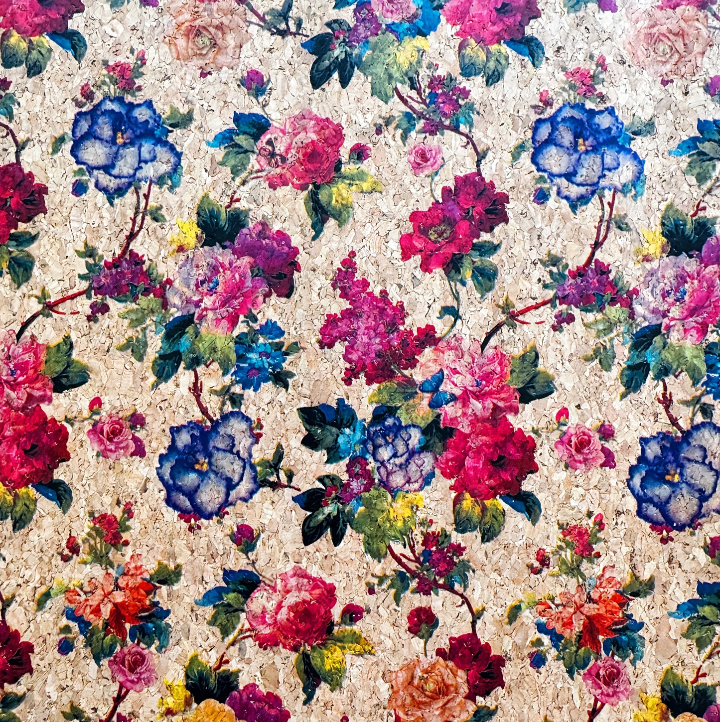 Floral Print Cork Roll