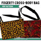 Fogerty crossbody bag sewing pattern finished bag with front flap pocket and zipper closure