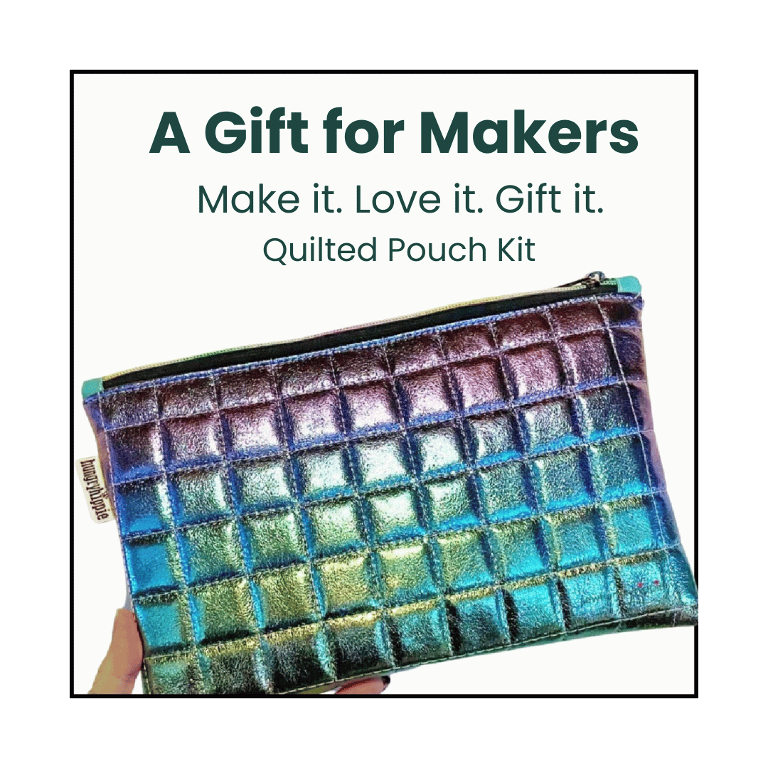 Quilted Soft Vinyl Zipper Pouch KIT