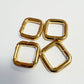 Gold Rectangles 3/4" pack of 4