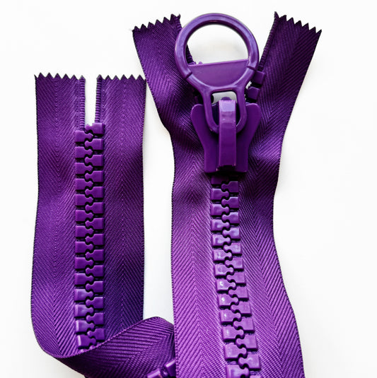 Chunky Zipper Grape Purple - Sew Hungry Hippie