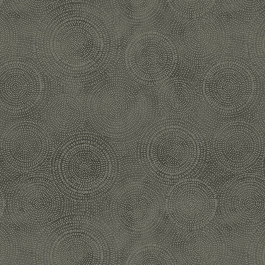 Textured pattern with circular designs on a dark gray background