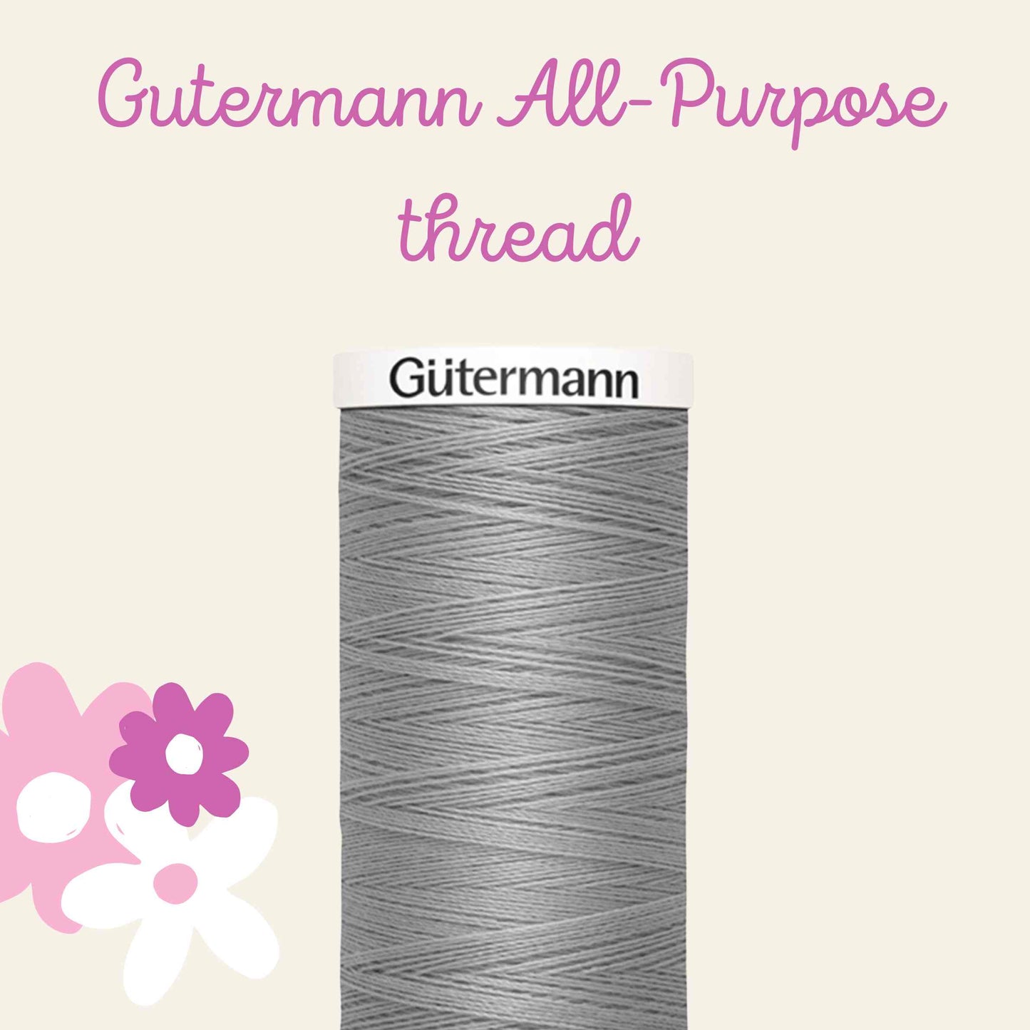 Gutermann gray thread 250m color 102