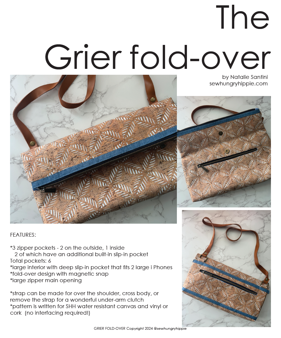 Grier Fold-over Bag PDF Pattern