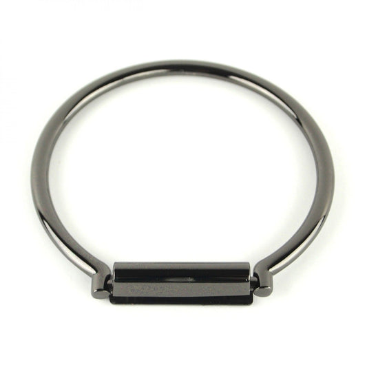Gunmetal handbag handle