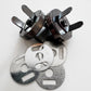 gunmetal color magnetic snaps