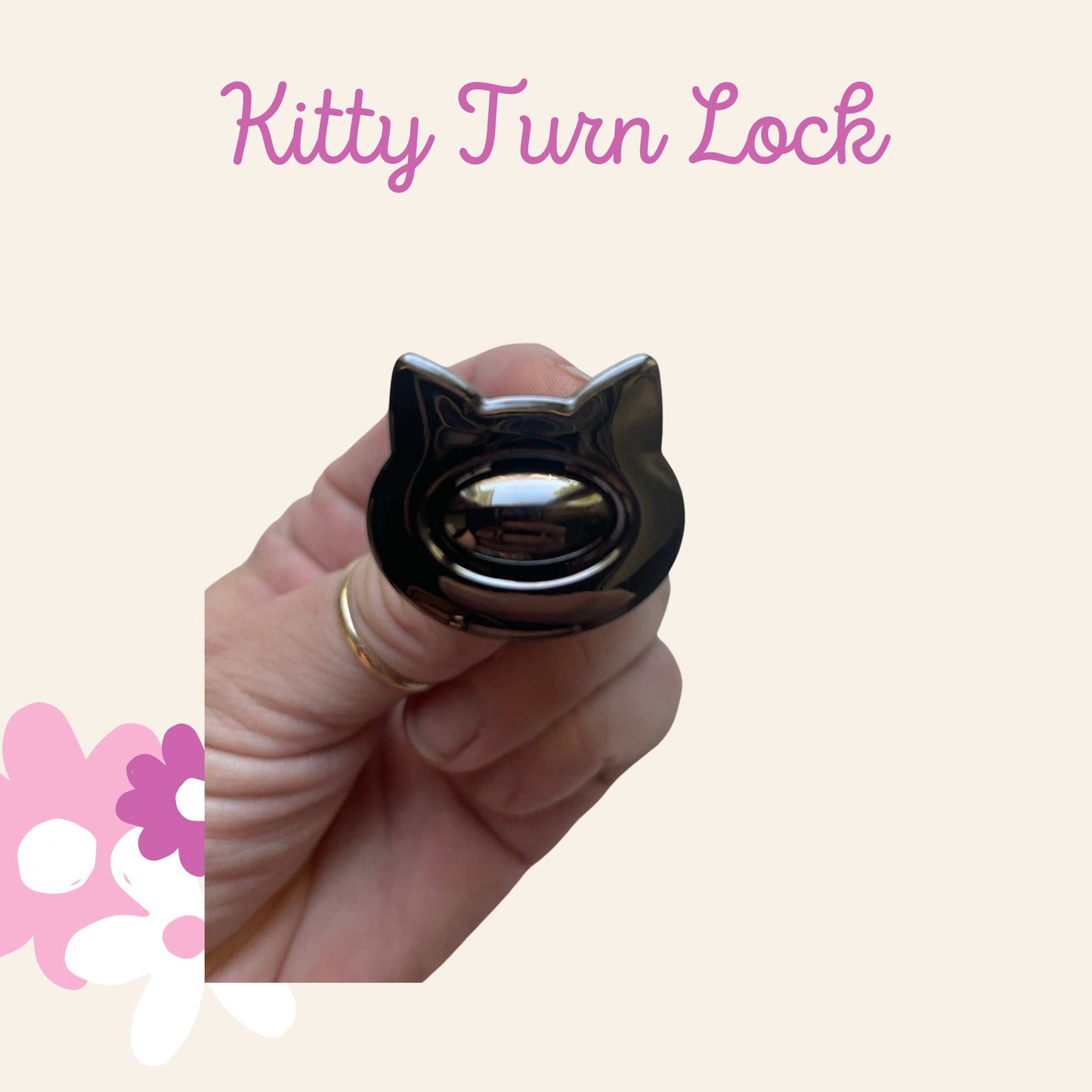 Kitty Turn Lock Gunmetal
