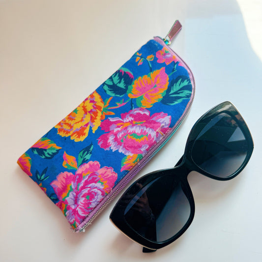 Sunglasses with floral case