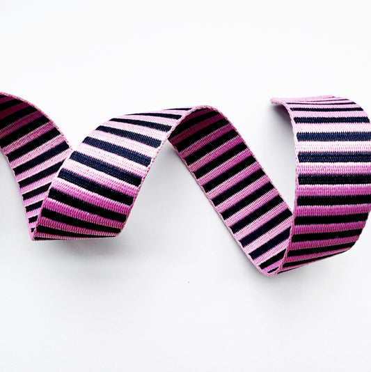 Purple stripes jacquardwebbing for straps