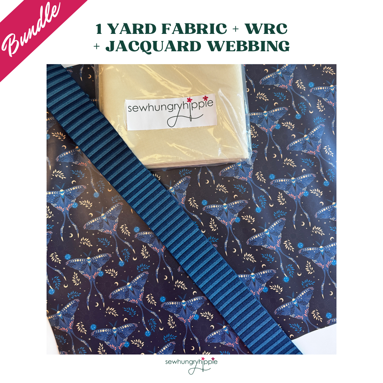 Celestial Moth Bundle - Fabric, Webbing & WRC