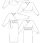 Kajo Wrap Sweater and Dress sewing pattern by Named