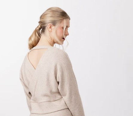 Kajo Wrap Sweater and Dress sewing pattern by Named