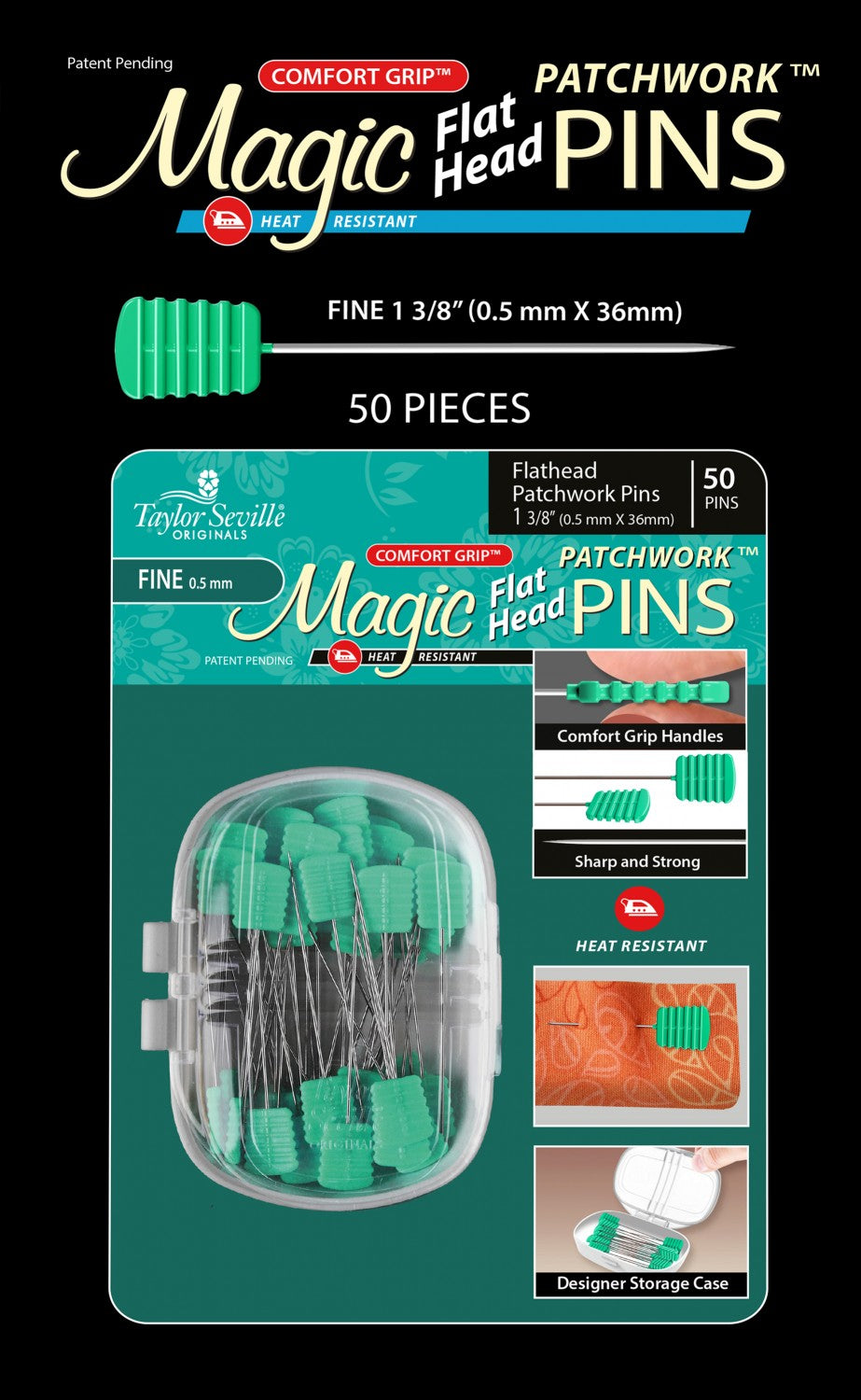 Magic Pins Fine flathead patchwork