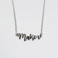 The Quilt Spot MAKER necklace silver