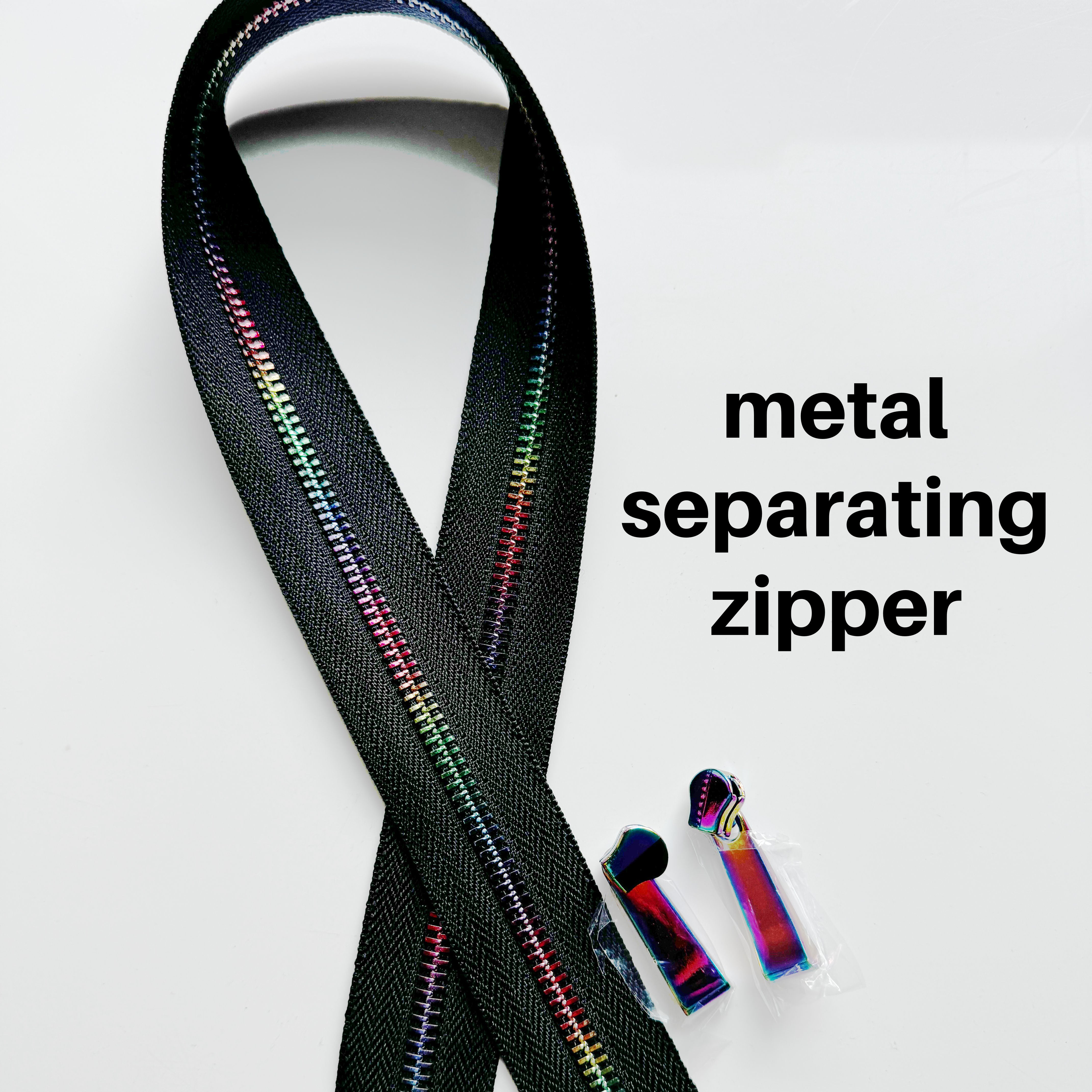 Metal Separating Rainbow Zipper for Sew Hungryhippie | SewHungryhippie