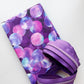Purple Bubble Fabric & Zipper Bundle – 1 Yard + 3 Yards Zipper