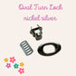 Oval Turn Lock Twist Lock nickel