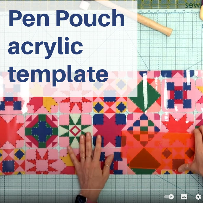 Pen Pouch Acrylic Template