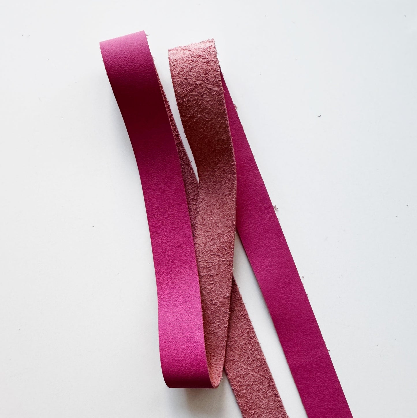 Leather Strap 1" Pink