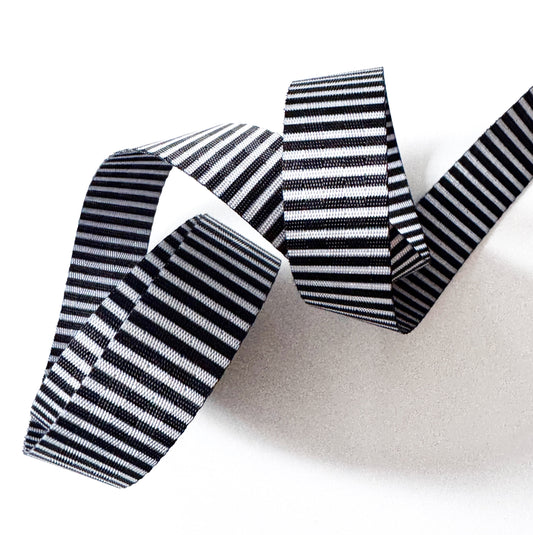 black and white pinstripe striped seatbelt webbing straps