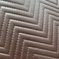 Pre-Quilted Vinyl – Dark Brown Chevron