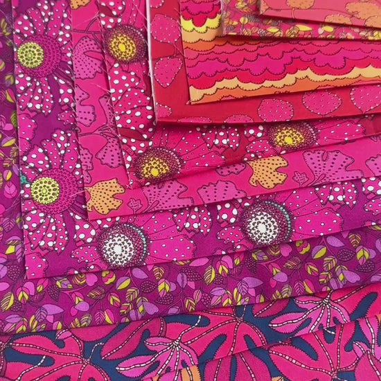 Closed up video of Sally Kelly 9-Yard Bundle Quilting Cotton
