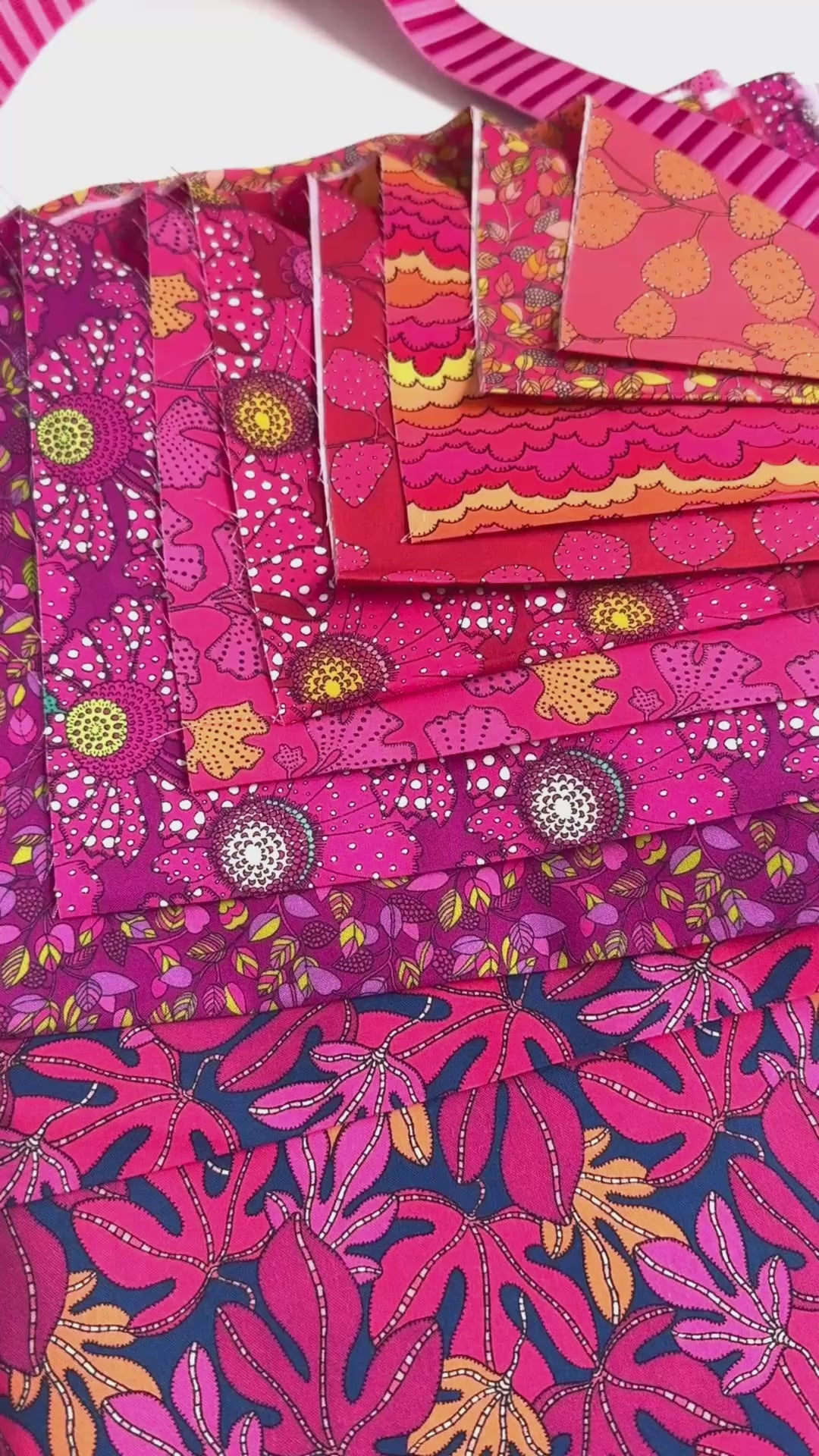 Closed up video of Sally Kelly 9-Yard Bundle Quilting Cotton