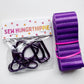Sew Hungry Hippie Hardware Pack with matching purple bag webbing.