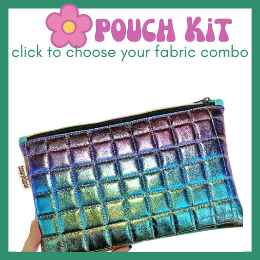Quilted Soft Vinyl Zipper Pouch KIT