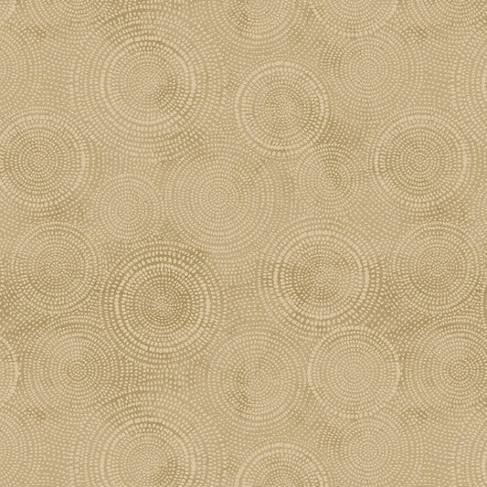 Beige fabric texture with circular pattern
