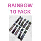 10 pack zipper pulls pick your color