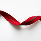Red zipper on a white background